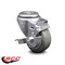 Service Caster 3.5 Inch Gray Polyurethane Wheel Swivel Bolt Hole Caster with Brake SCC SCC-BH20S3514-PPUB-TLB - alternate 4